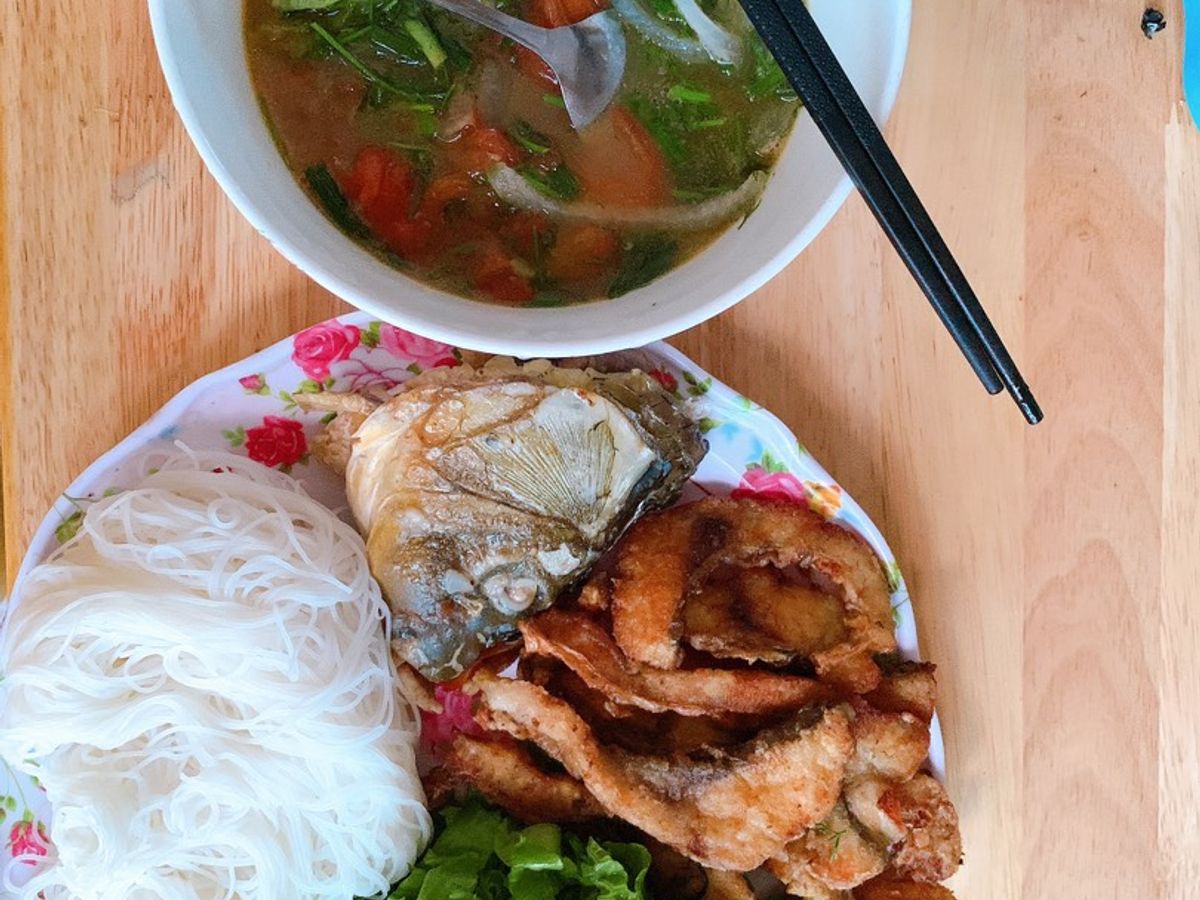Bún cá chấm