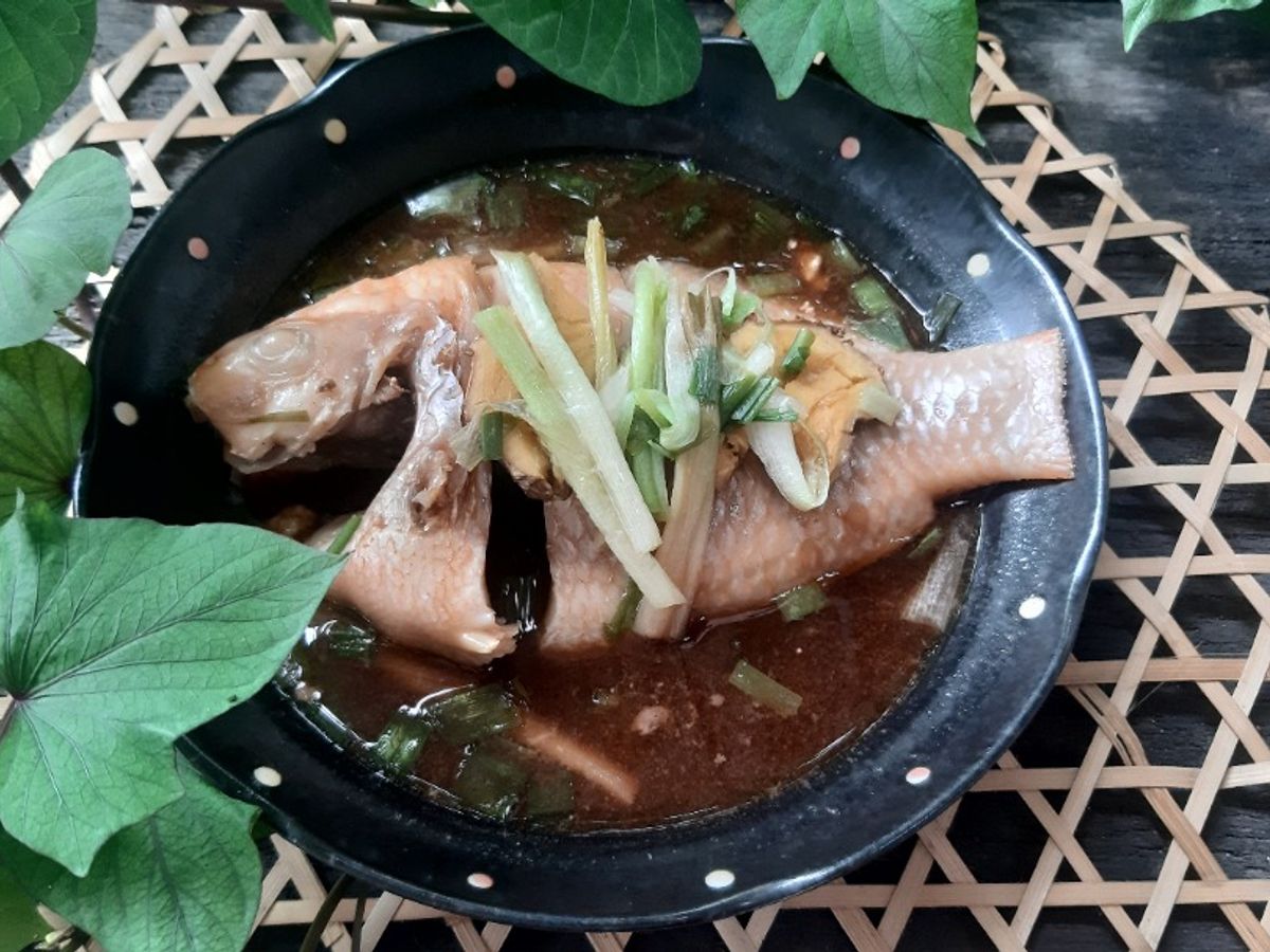 Cá diêu hồng hấp nước tương