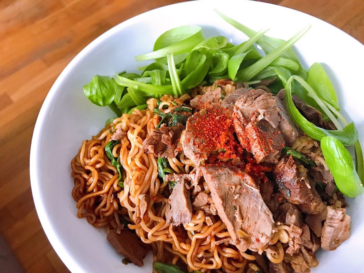 Mì Ăn Liền Xào Bò Nạc