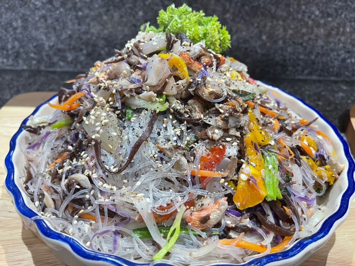 Miến xào cua phô mai