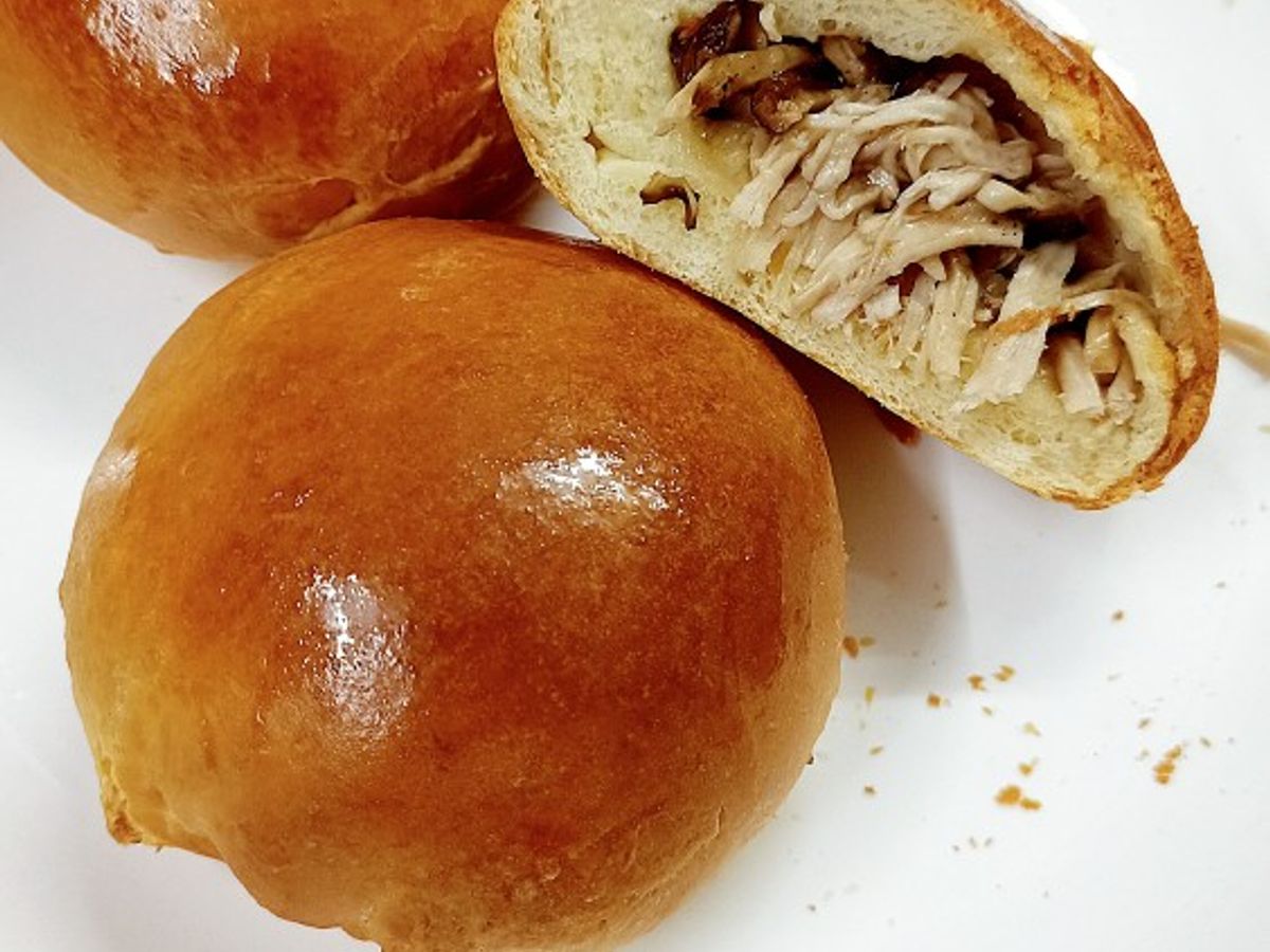 Bánh mì gà nấm bằng NCKD