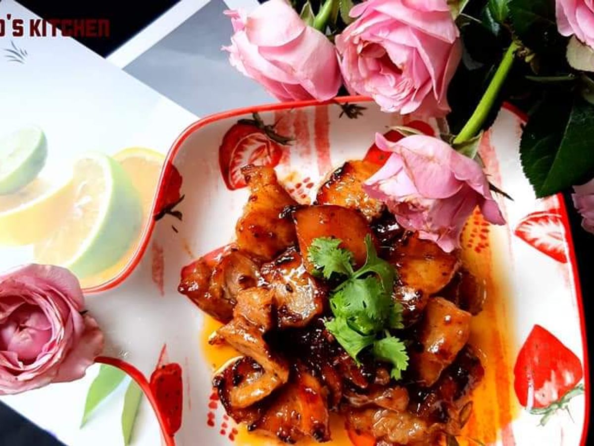 Thịt ba rọi rang cháy cạnh
