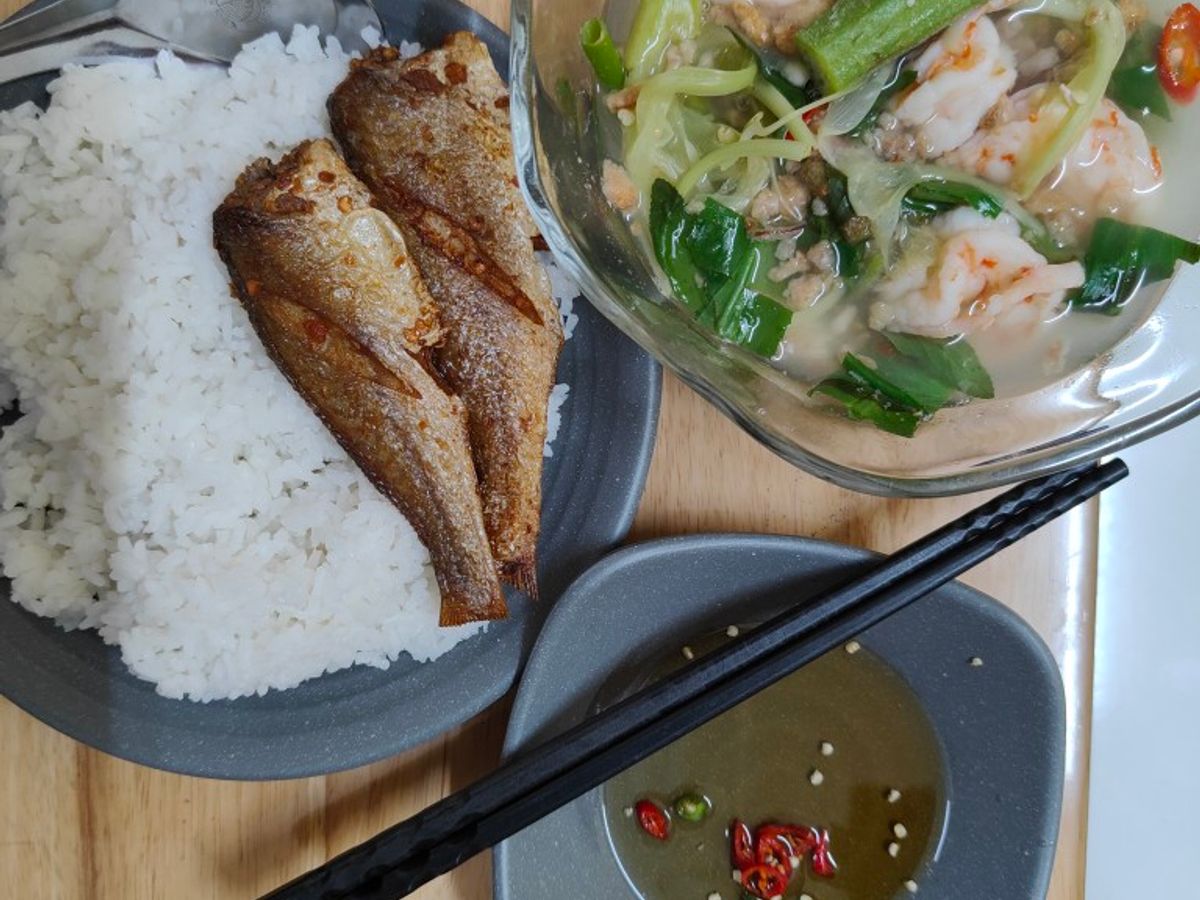 Canh tôm bông so đũa