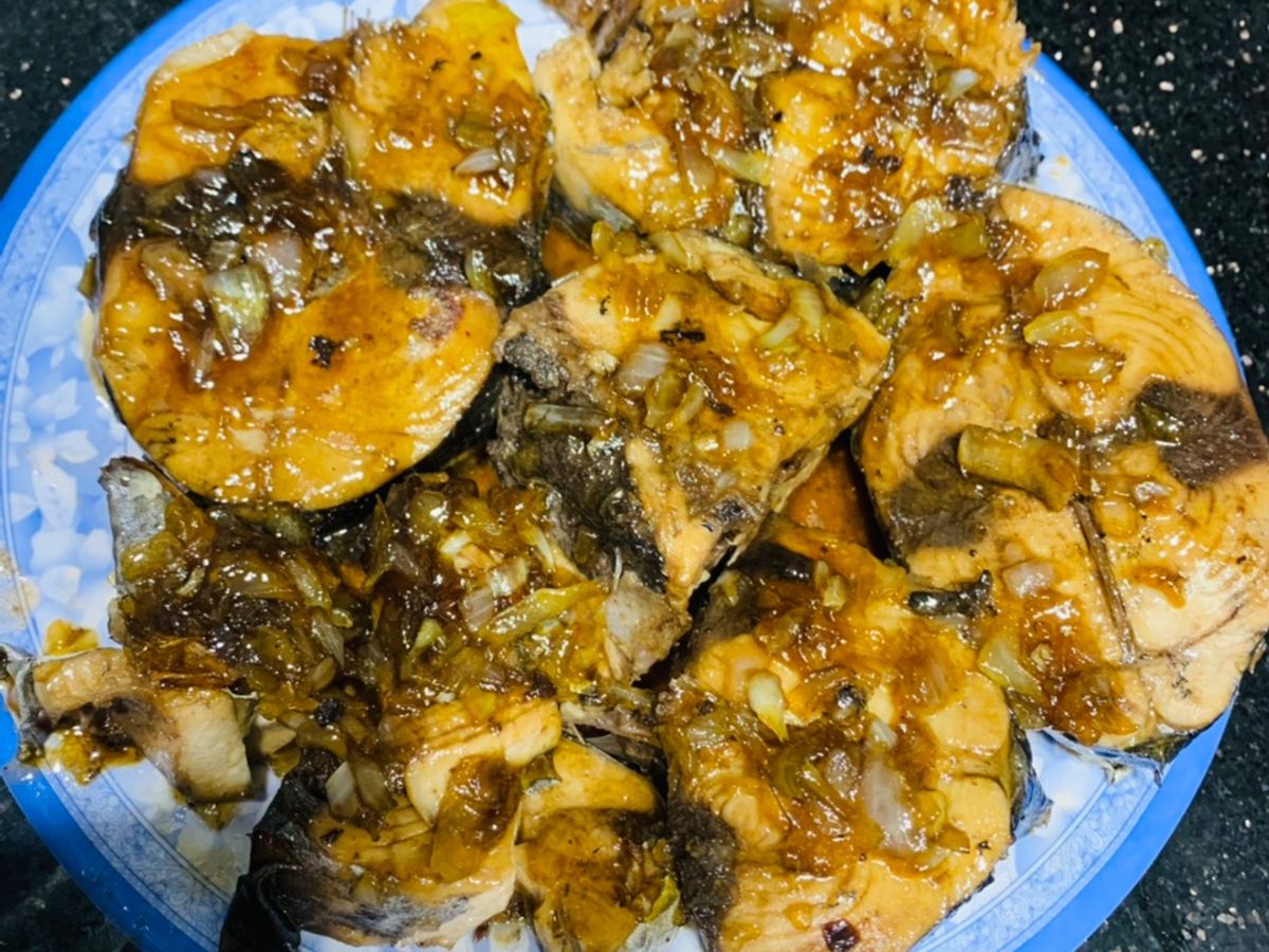 Cá ngừ bò sốt teriyaki