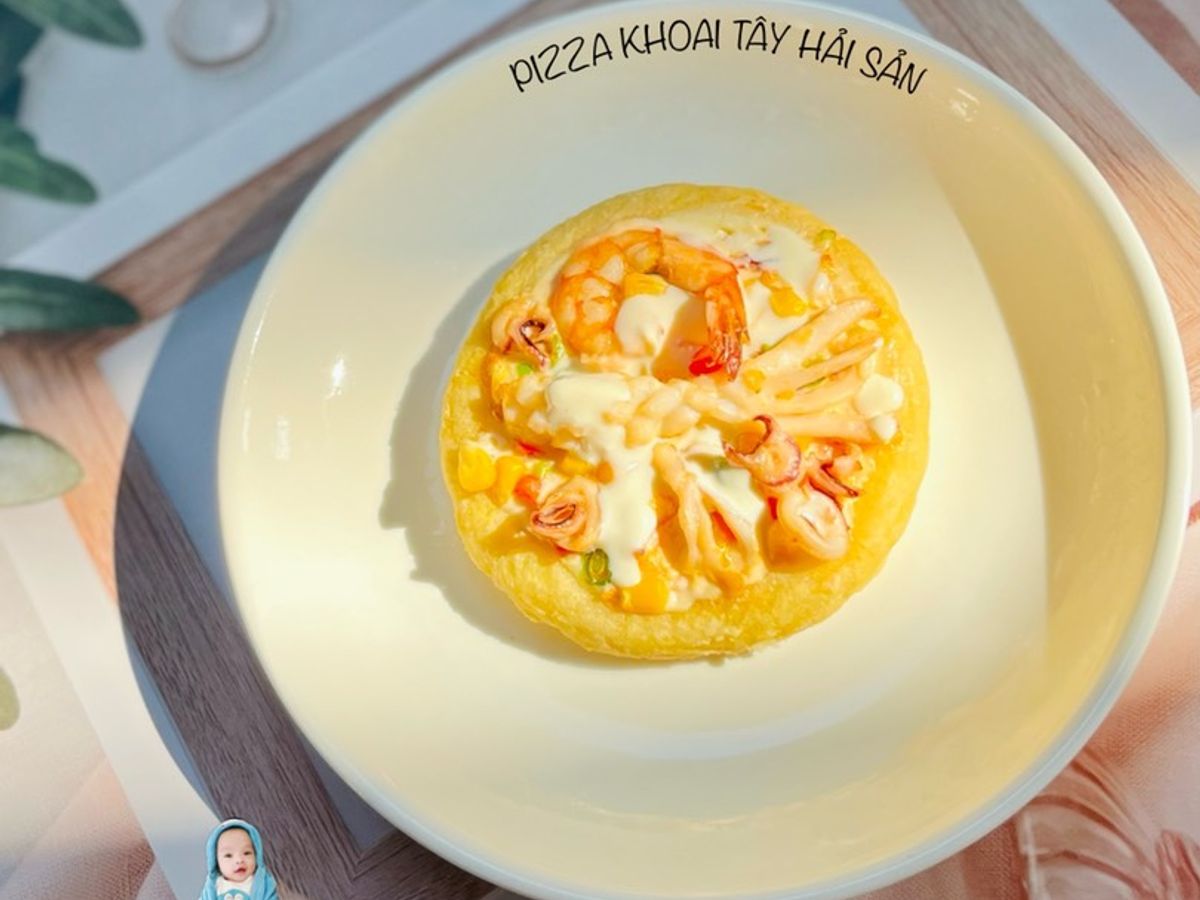 Pizza khoai tây hải sản