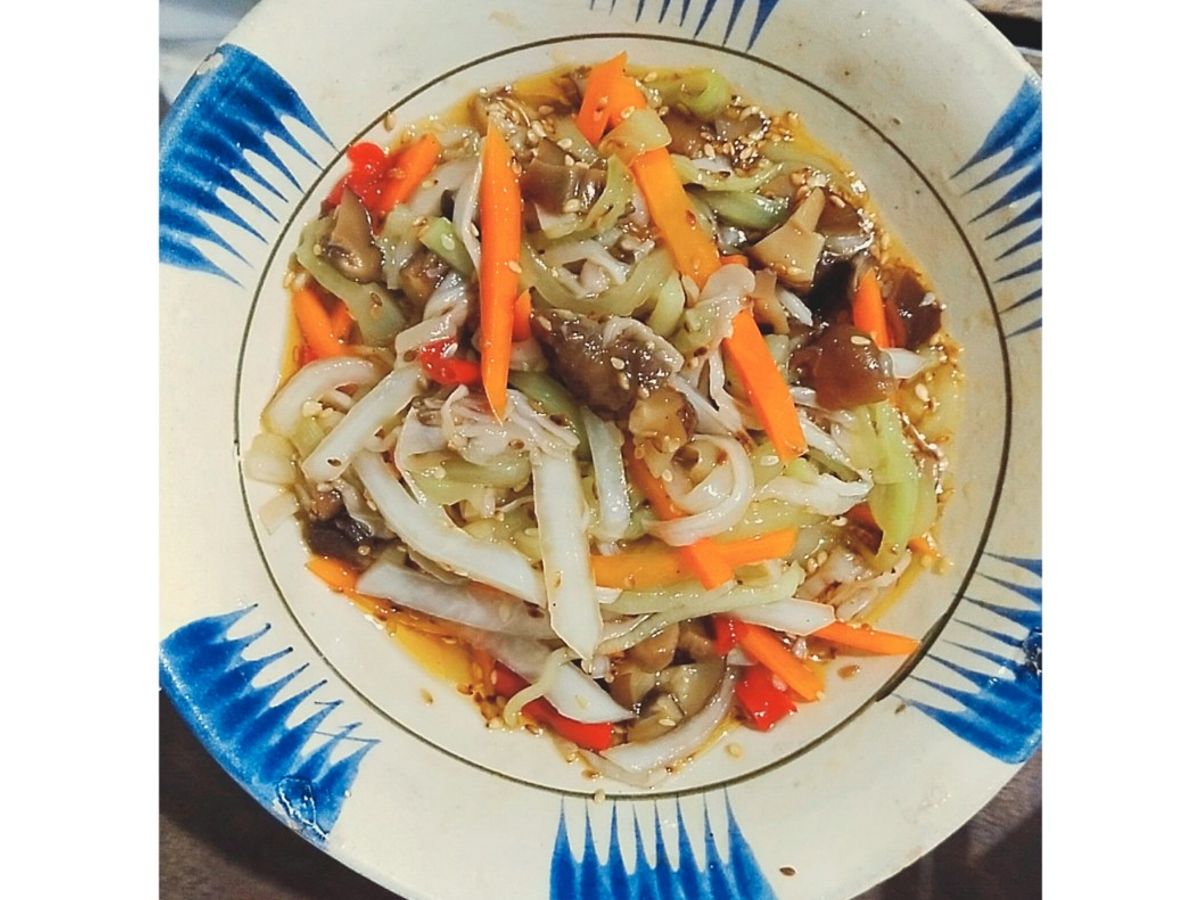 Gỏi nấm chay Trung