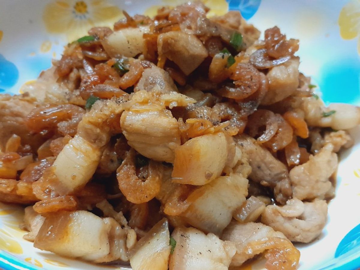 Thịt rang tôm khô