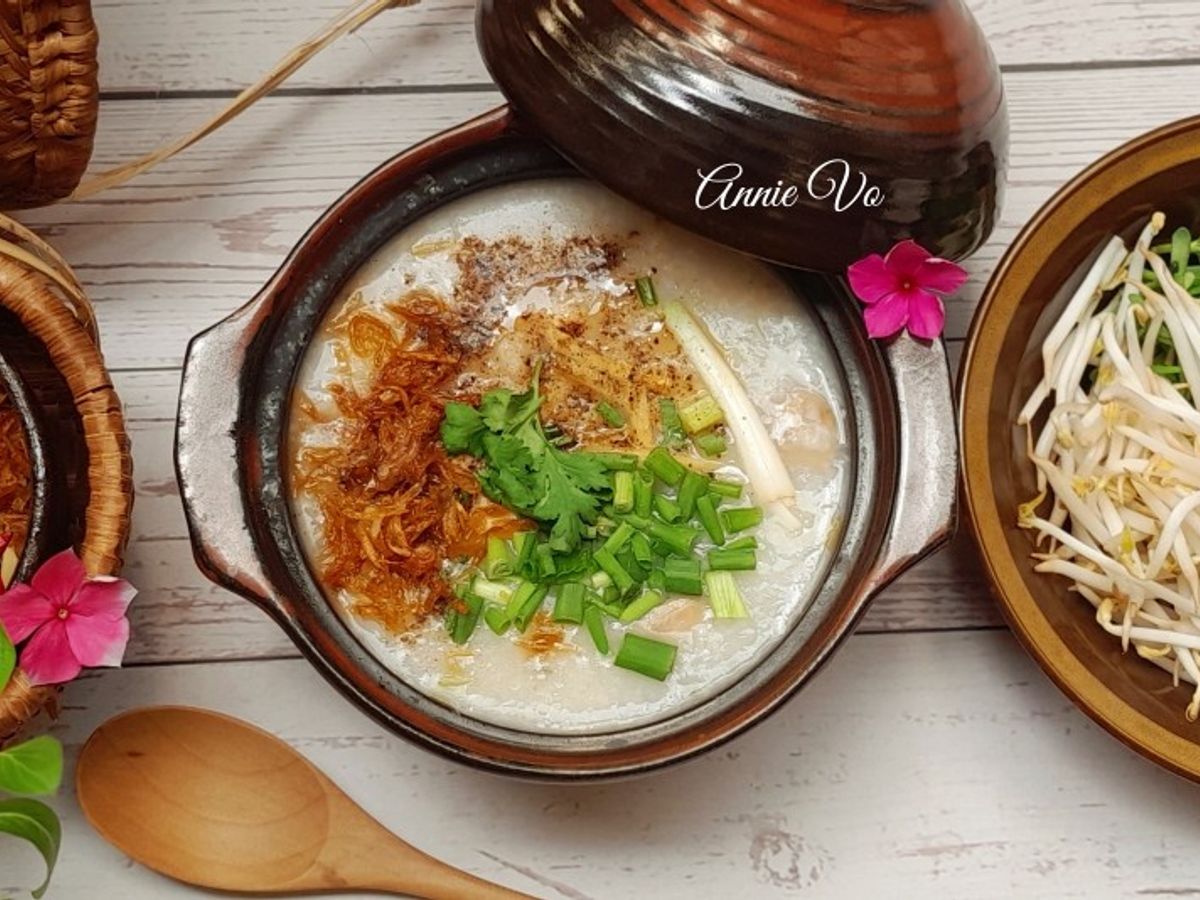 Cháo cá lóc rau đắng