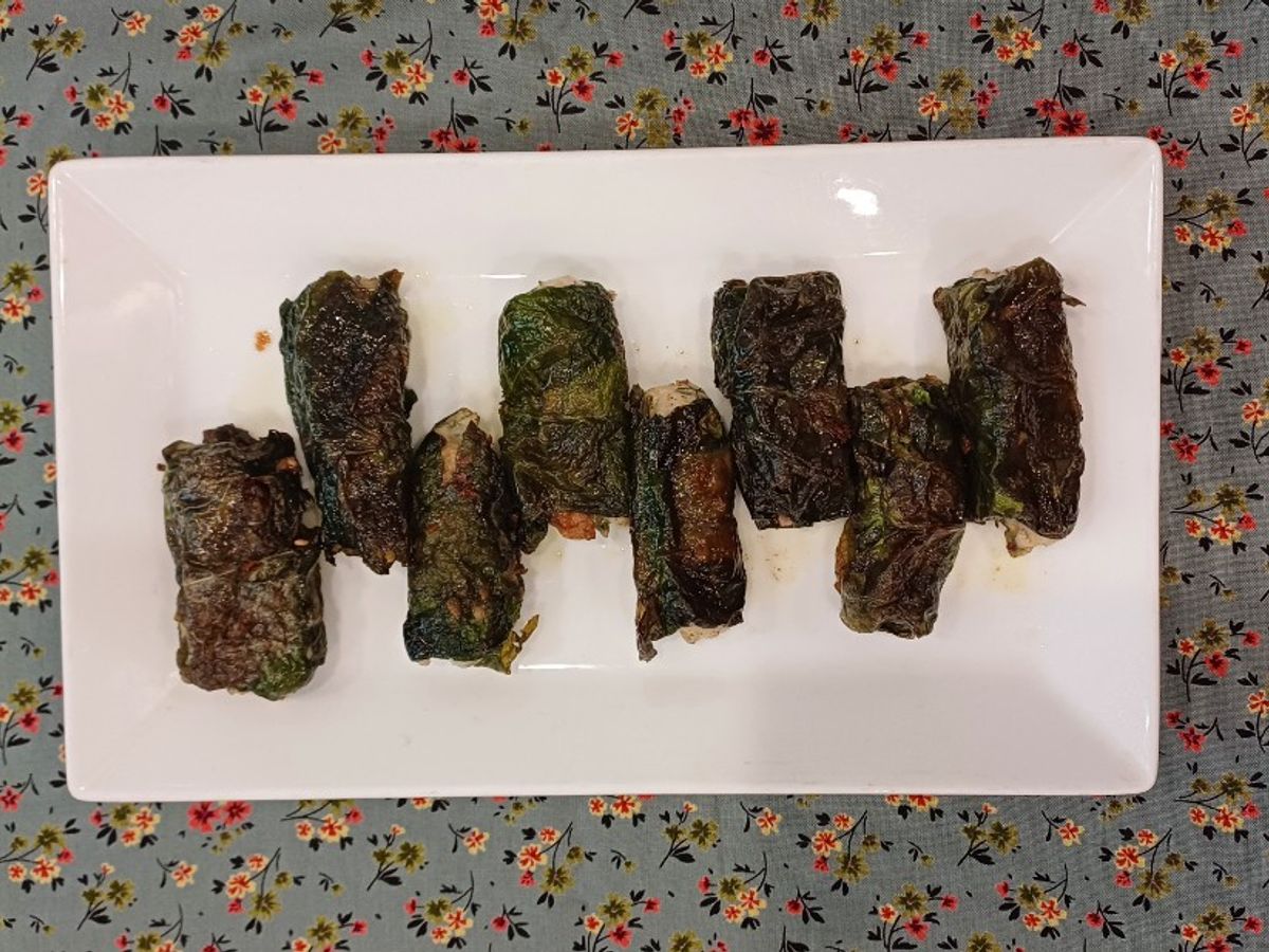 Chả cá cuộn lá lốt