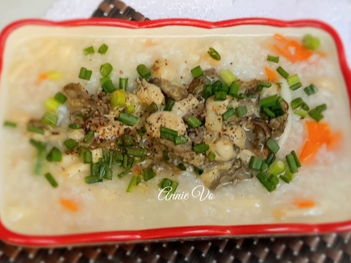 Cháo hàu nấm