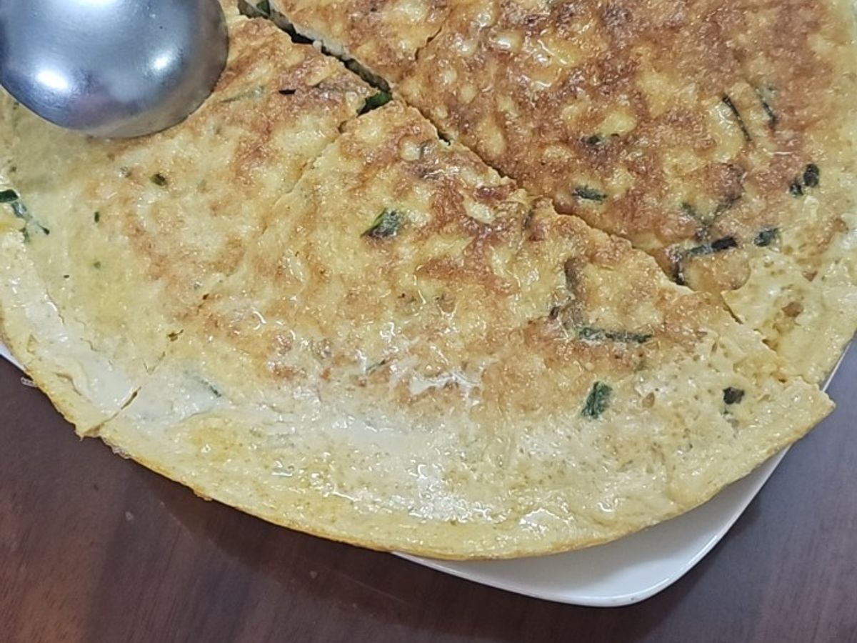 Trứng chiên mixed thịt