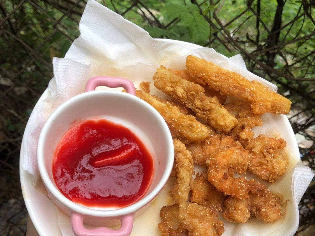 Tempura tôm và rau củ