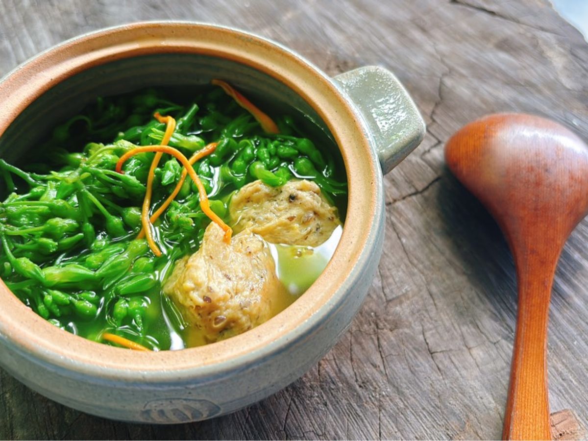 Canh bông thiên lý nấm trùng thảo