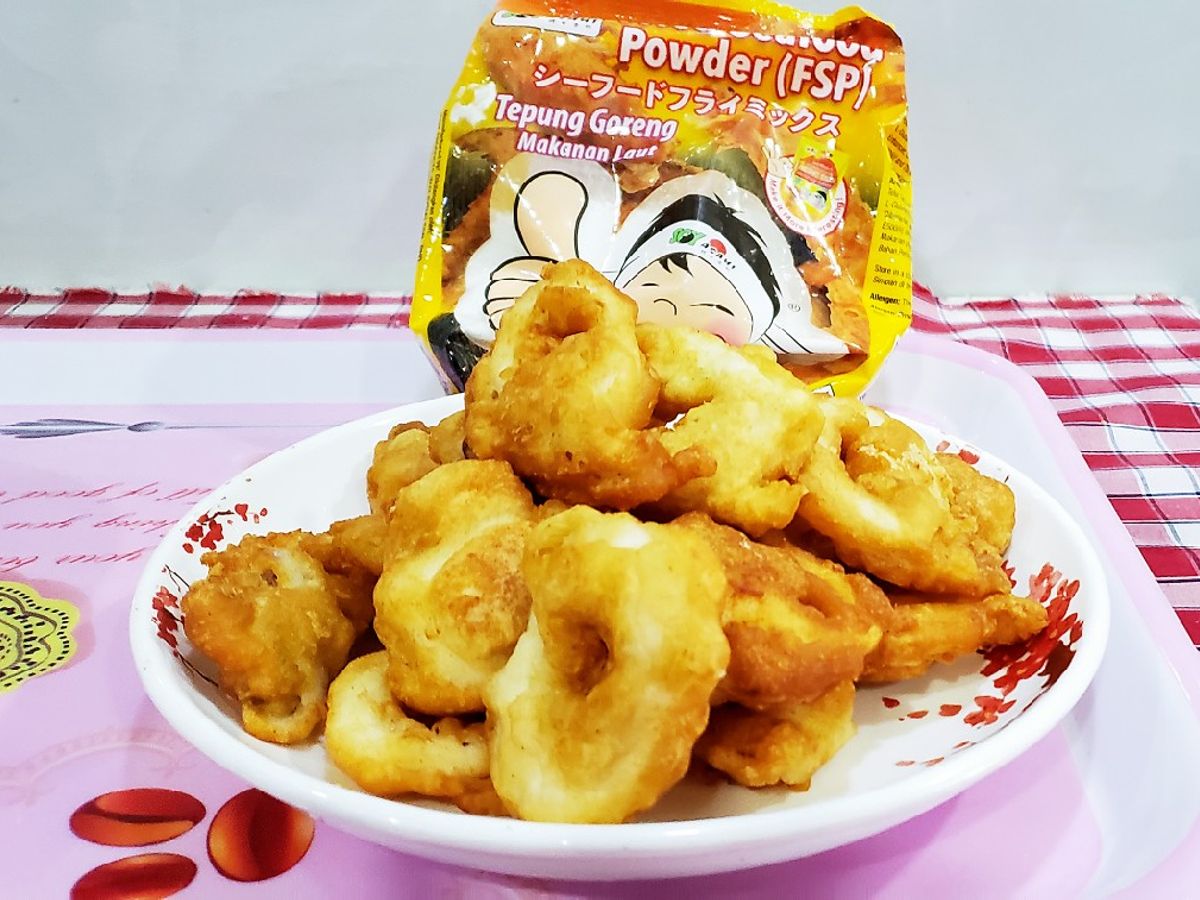 Mực lăn bột chiên giòn