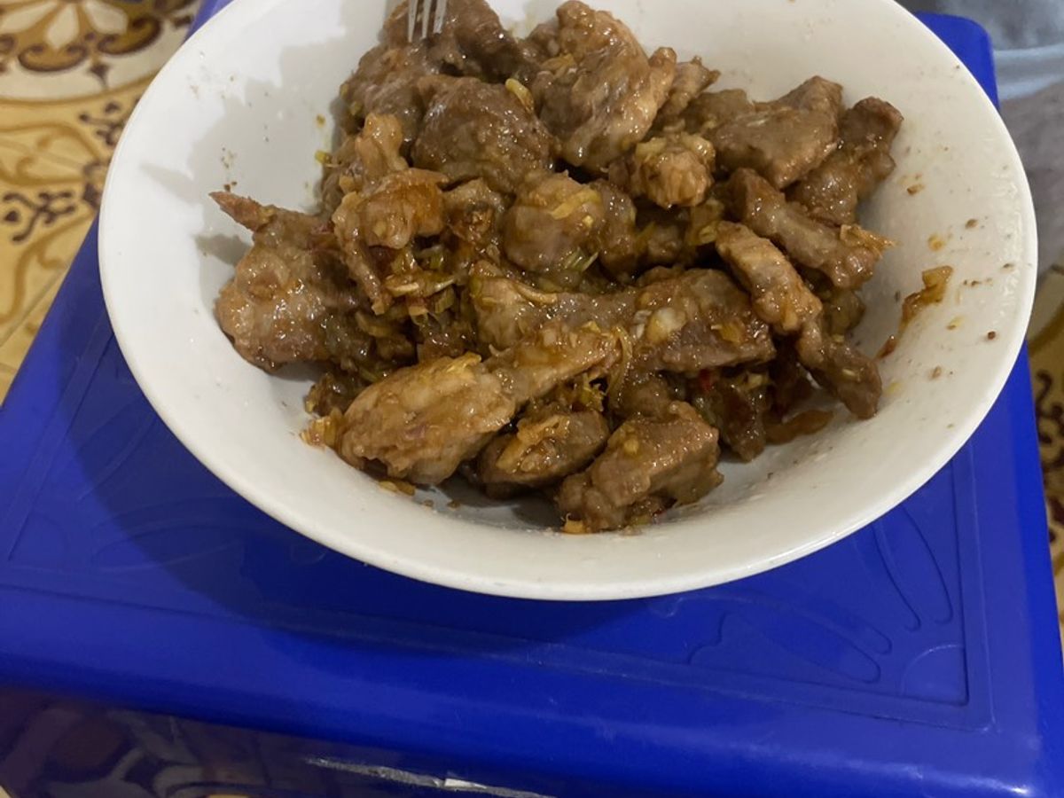 Thịt Lợn Rang Sả Ớt
