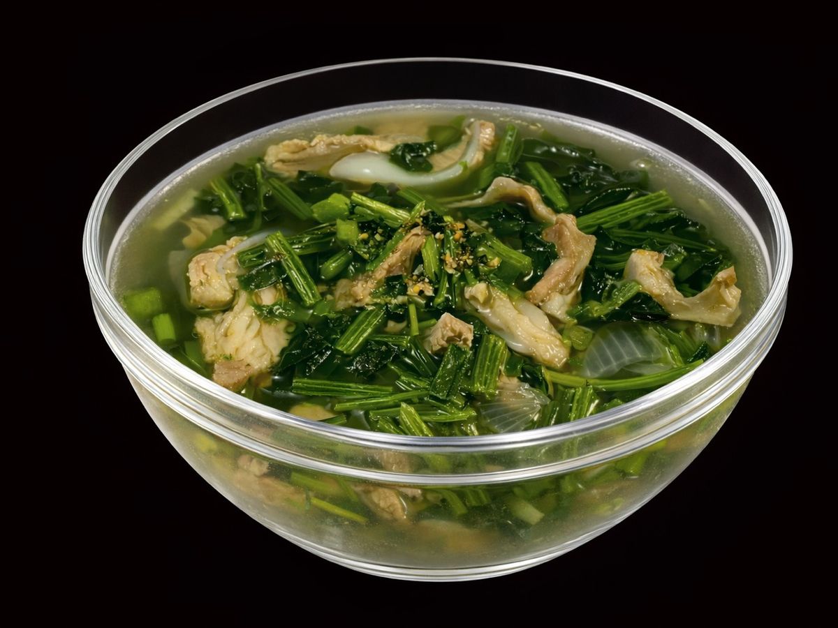 SP.0820 - Canh Cải Bó Xôi Sụn Lưỡi Heo