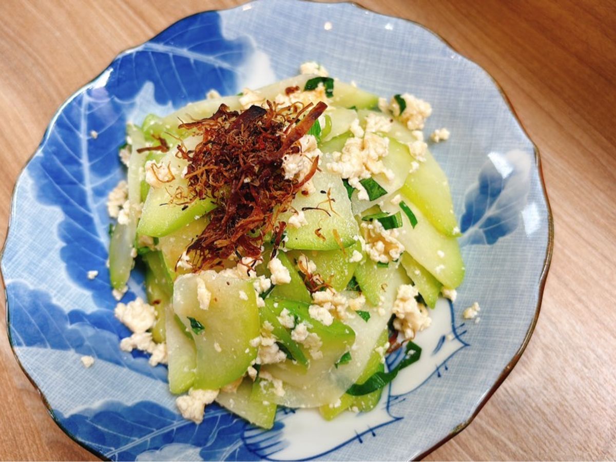 Su su xào đậu hũ chay