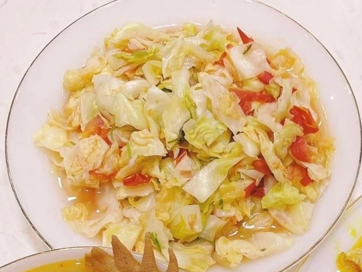 Rau bắp cải xào