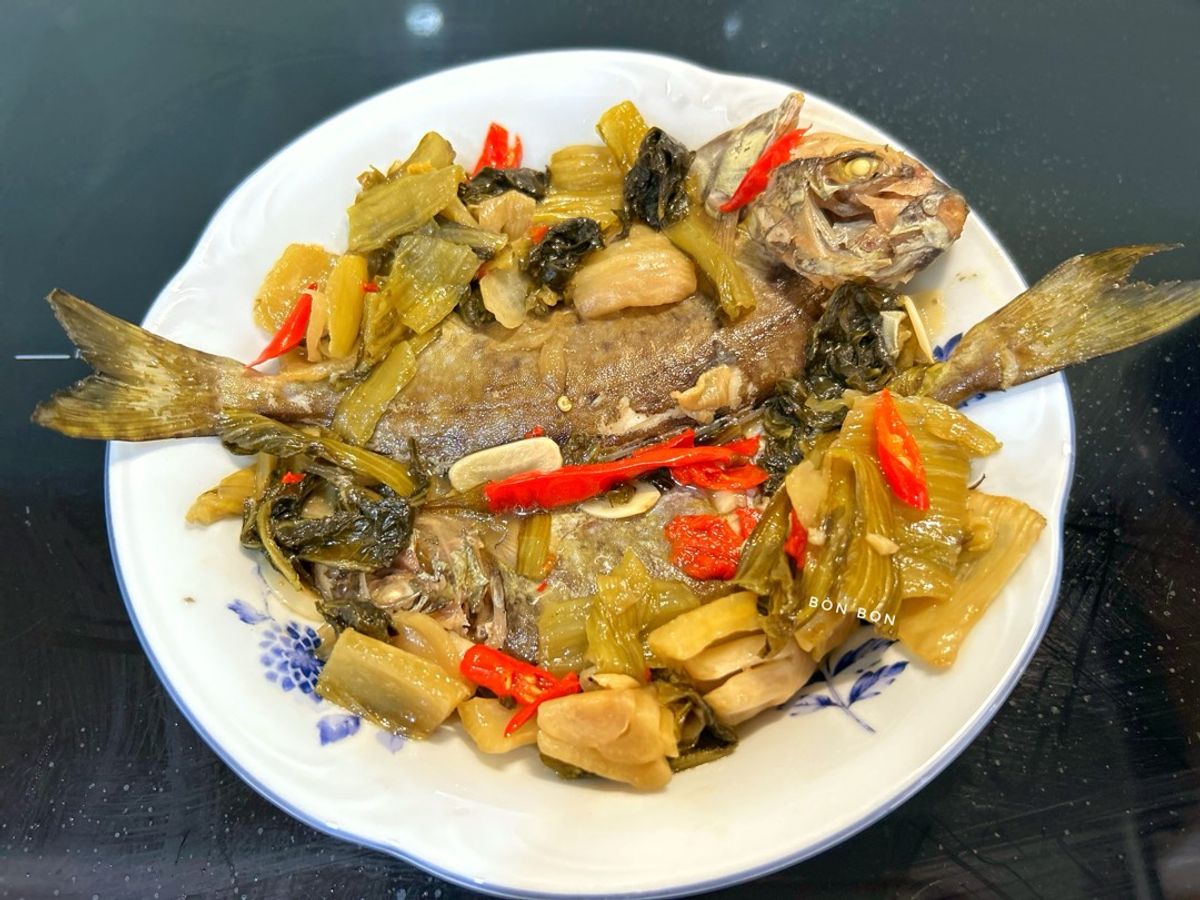 Cá Giò Kho Cải Chua