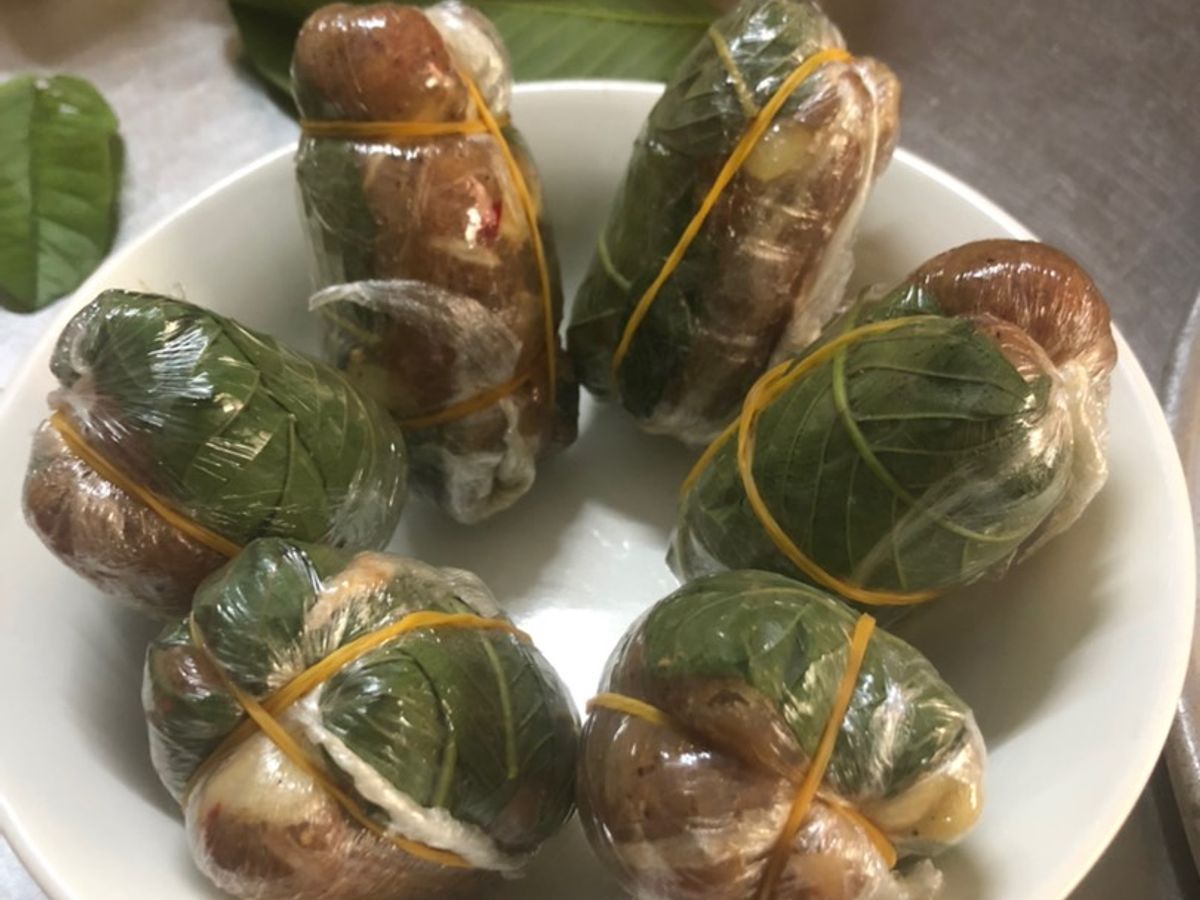 Nem thịt thính gạo