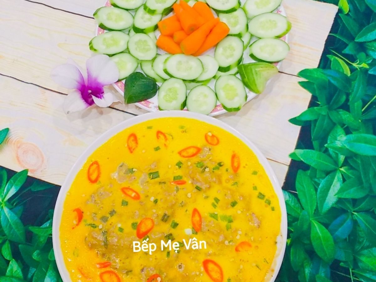 Mắm chưng thịt bằm hột vịt