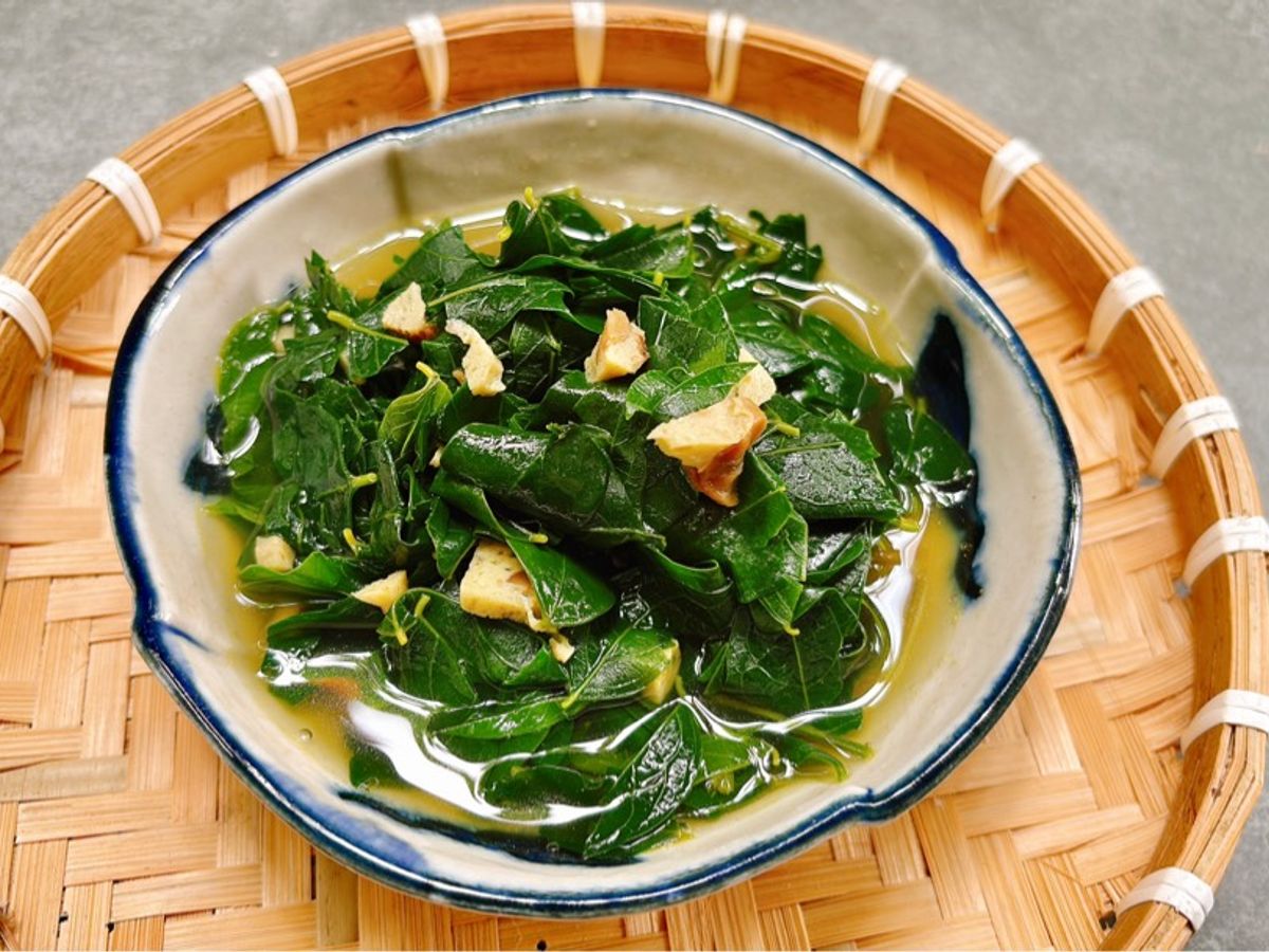 Canh rau ngót nấu chay