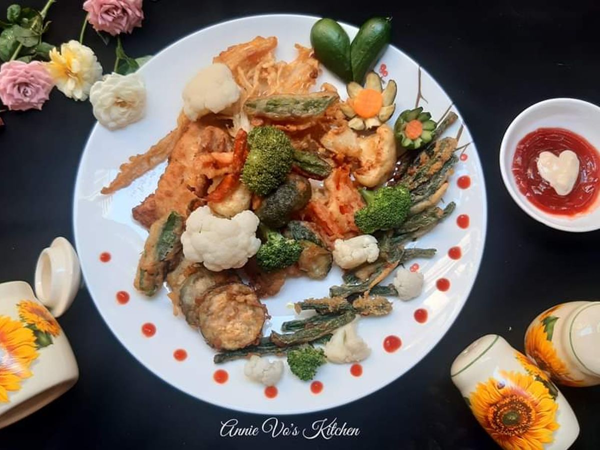 Tempura rau củ