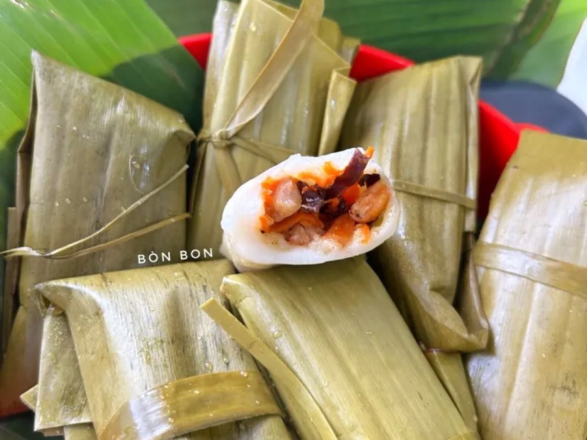 Bánh ít mặn nhân tôm thịt kiểu Huế