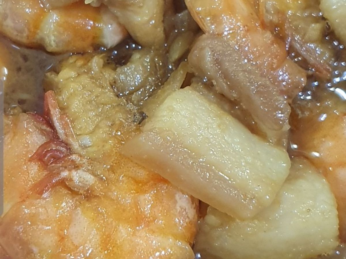 Tôm rim thịt
