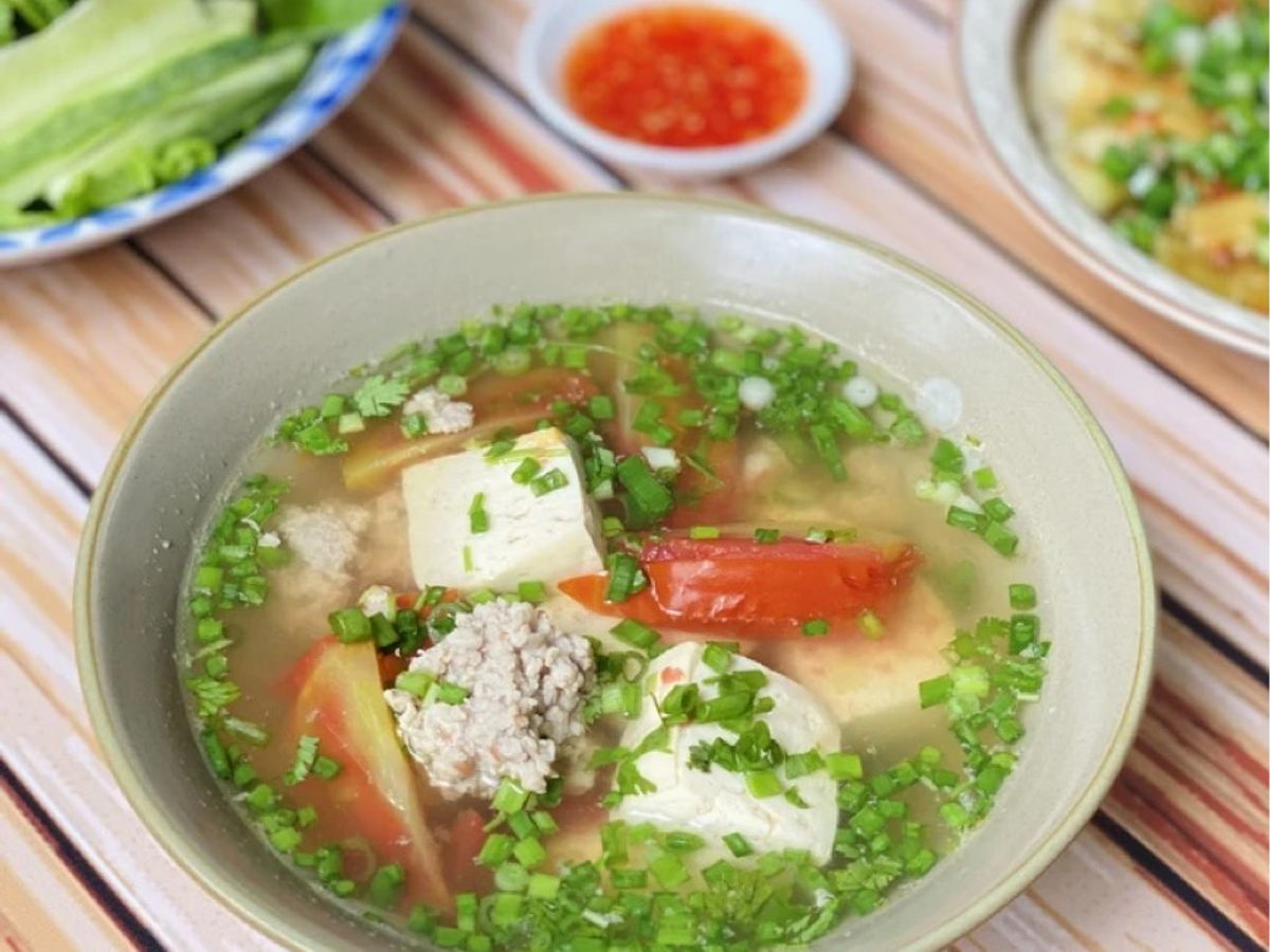 Canh Đậu Hũ Thịt Bằm