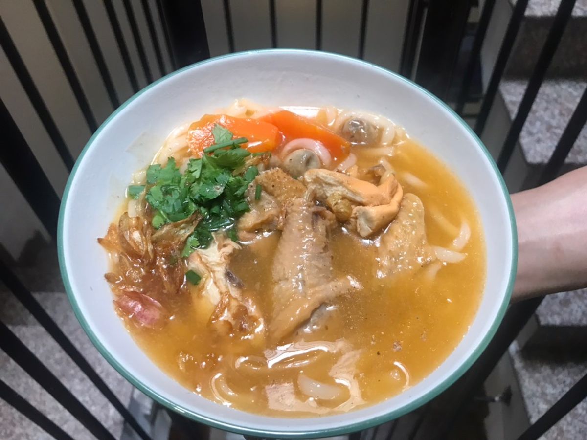 Bánh canh gà nấm:):)