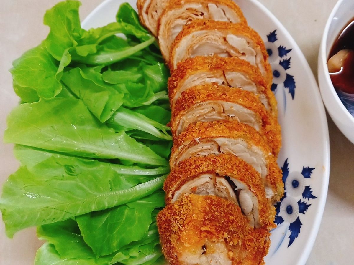Giò heo cuộn chiên giòn (món chay)