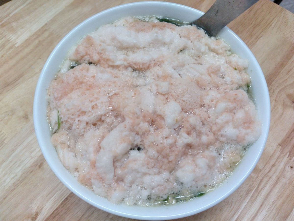 Canh tôm rau đay mùng tơi