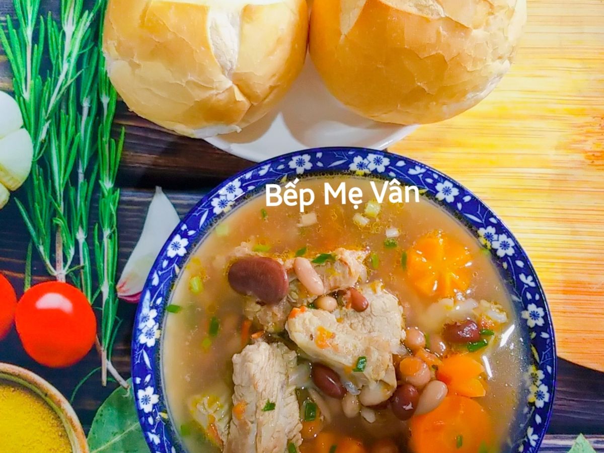 Sườn heo nấu đậu