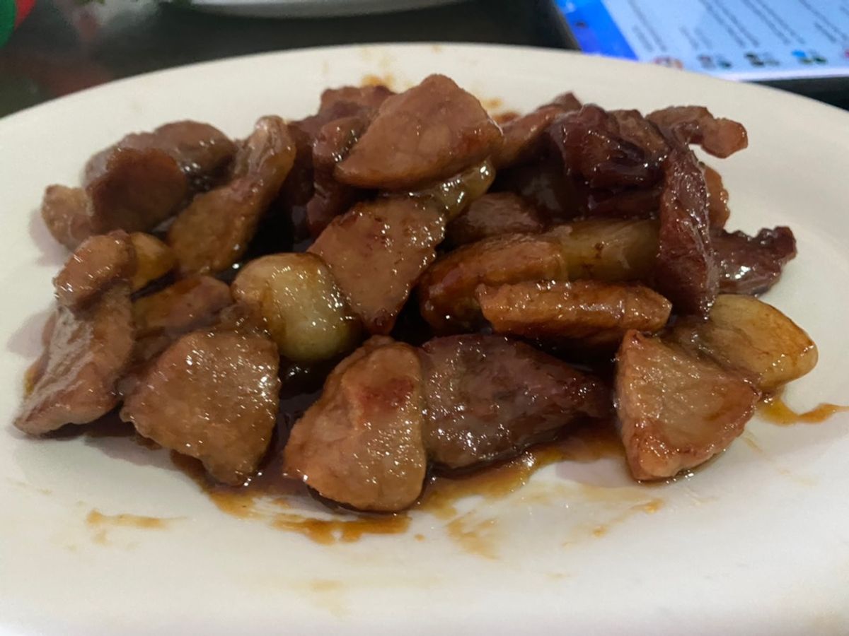 Thịt rang cháy cạnh ngọt thơm