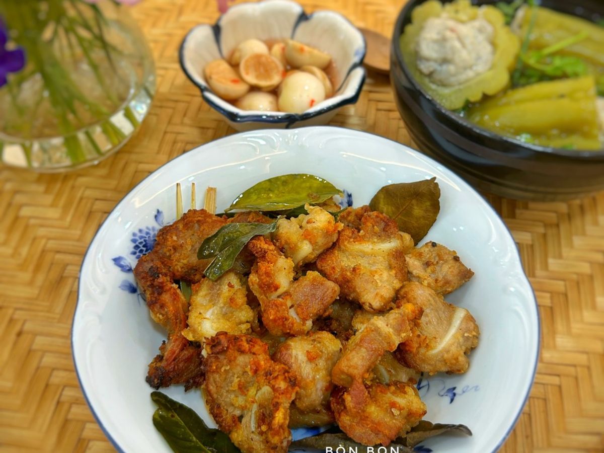 Sụn Heo Nướng Sả Lá Chanh