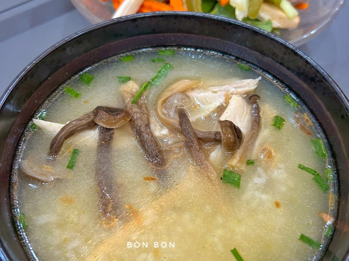 Cháo Gà Nấm Lộc Nhung