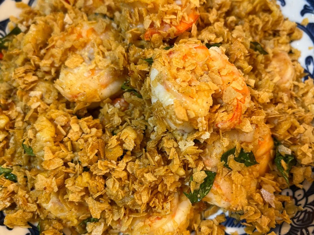 Tôm rang ngũ cốc
