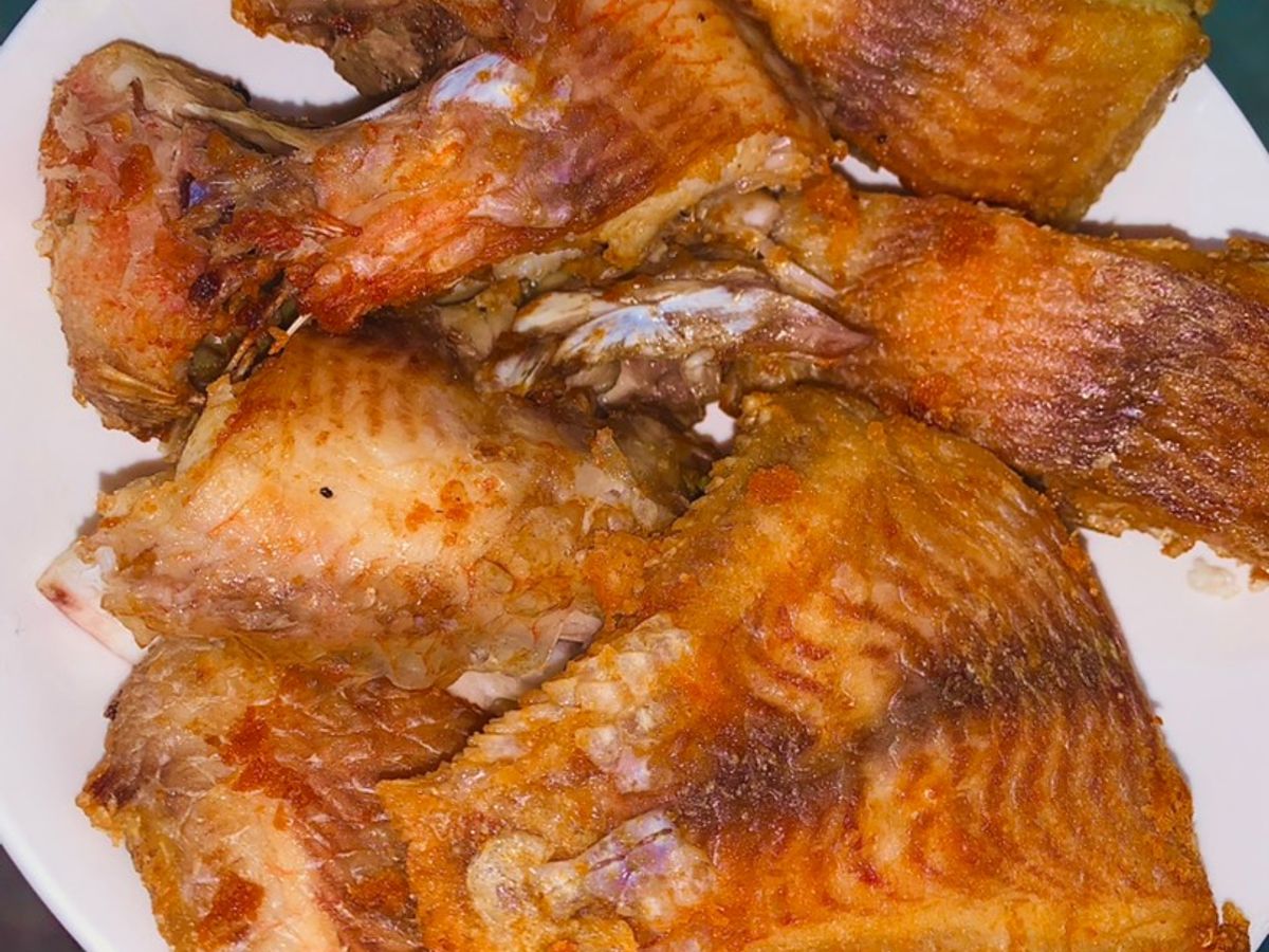Cá điêu hồng chiên