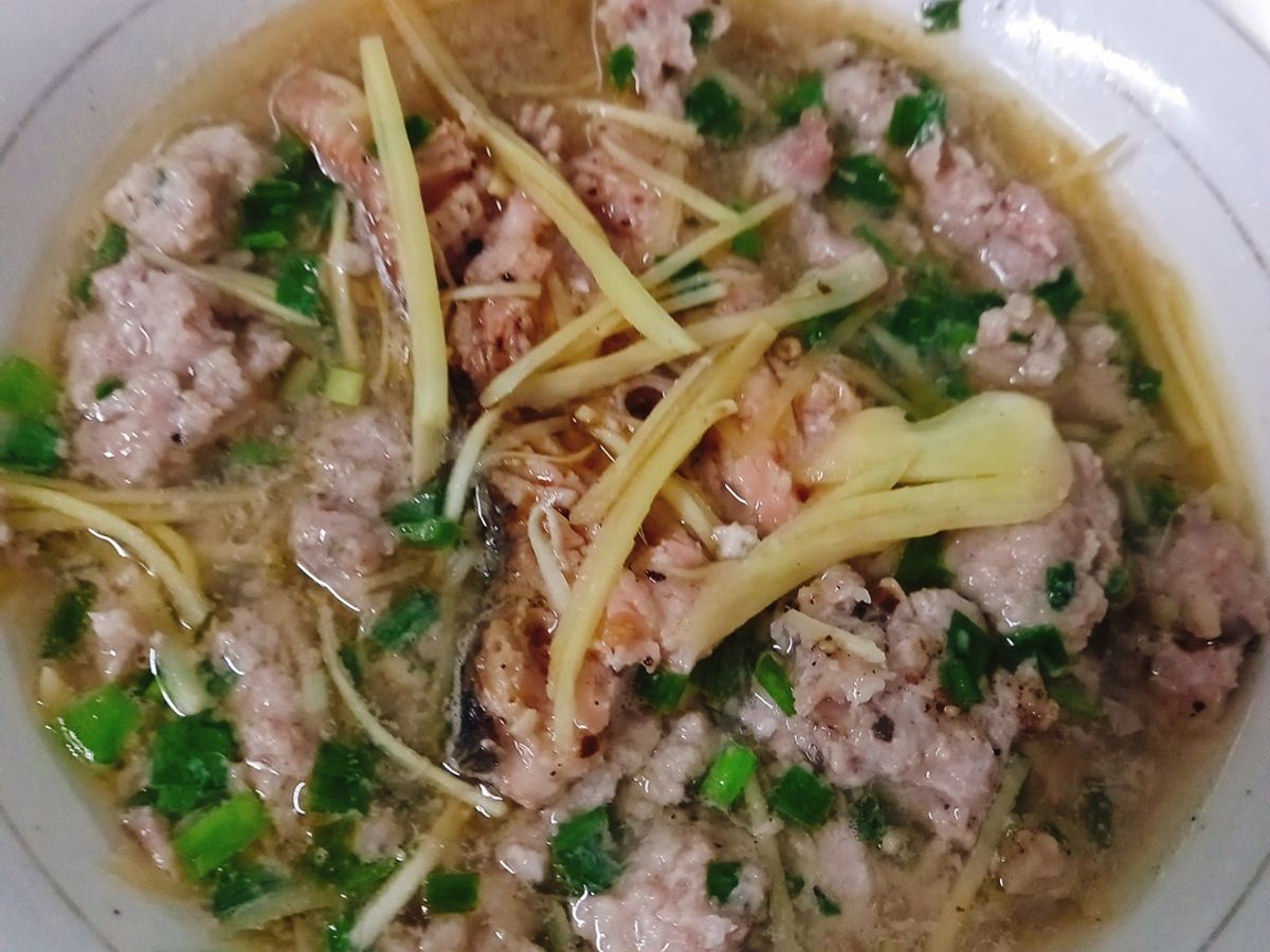 Cá mặn chưng thịt