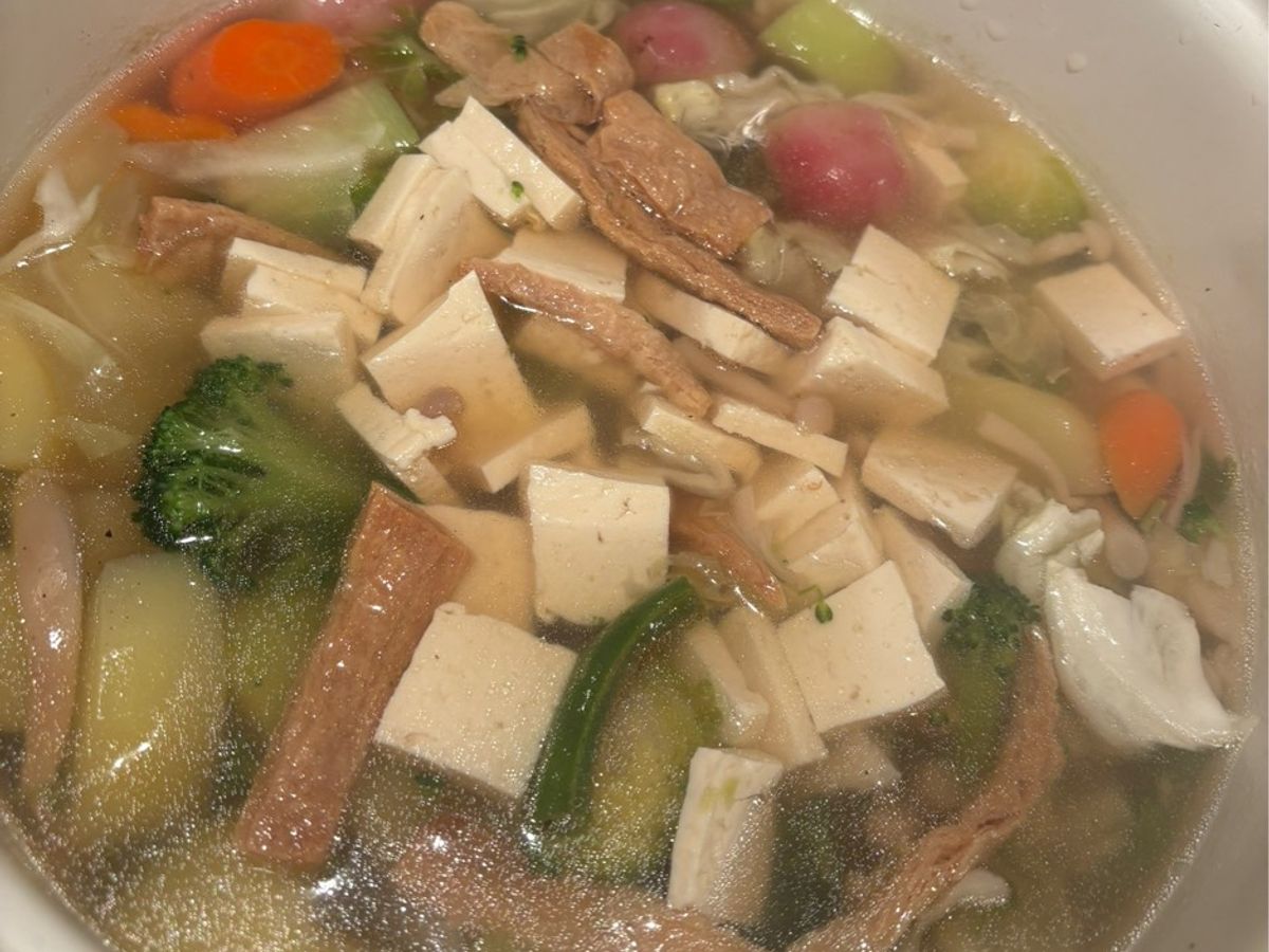 Soup rau củ chay
