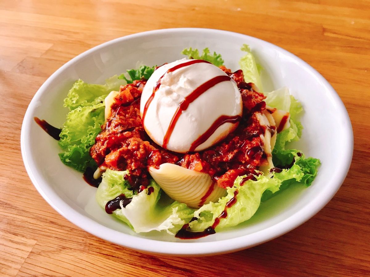 Nui Sò Lớn Sốt Bò Bằm Bolognese & Phô Mai Burrata