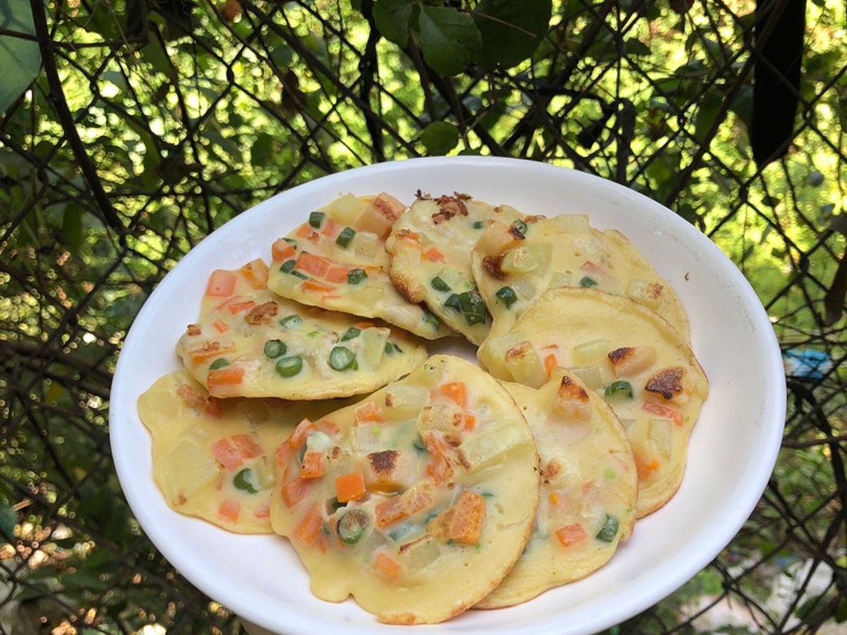 Bánh xèo rau củ