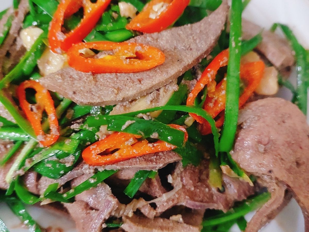 Gan heo xào hẹ