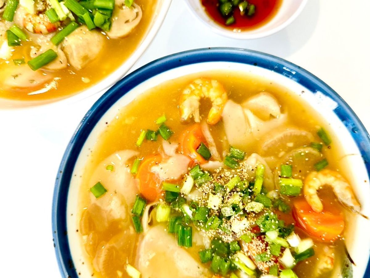Bánh canh phồng tôm