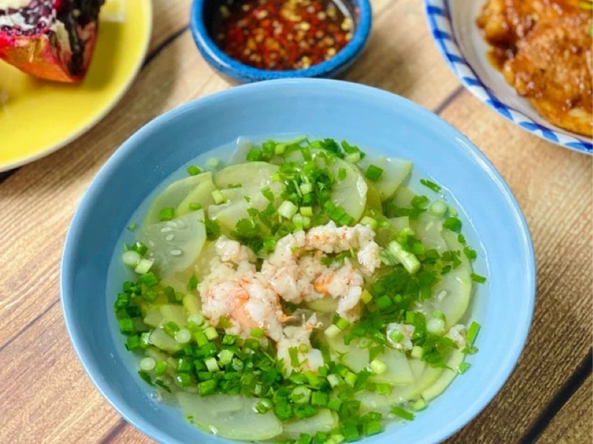 Canh Bầu Nấu Tôm