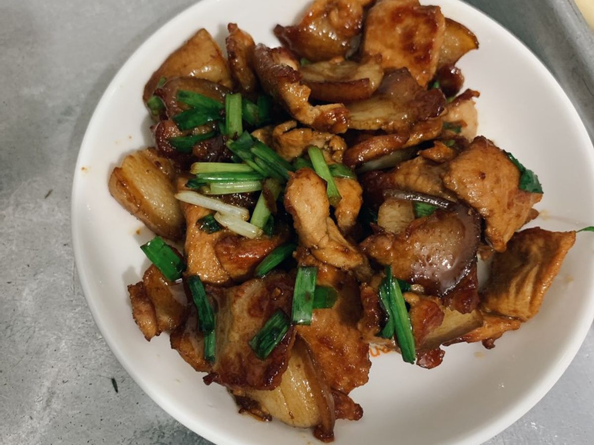 Thịt lợn rang