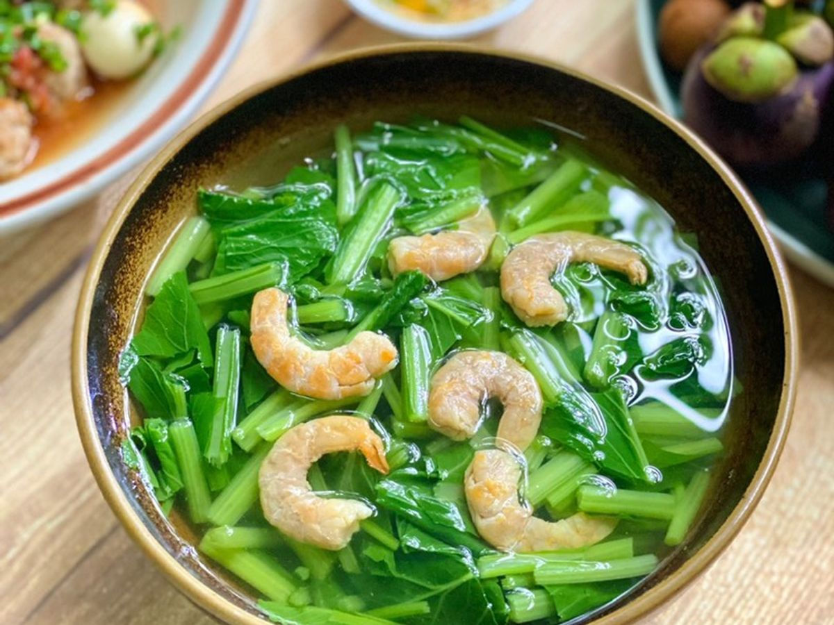 Canh Cải Nấu Tôm Khô