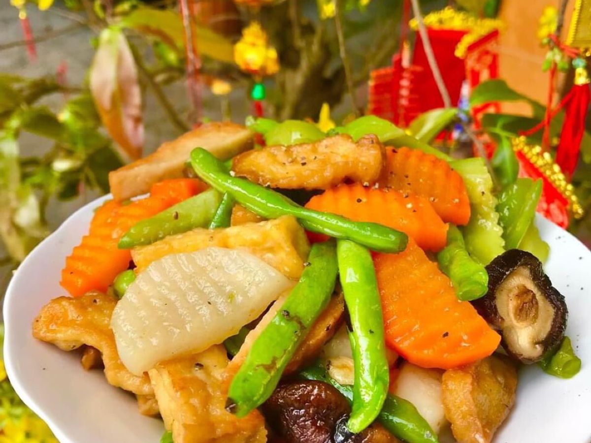 Rau củ kho chay