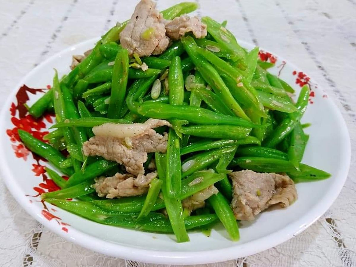 Đậu cô ve xào thịt heo